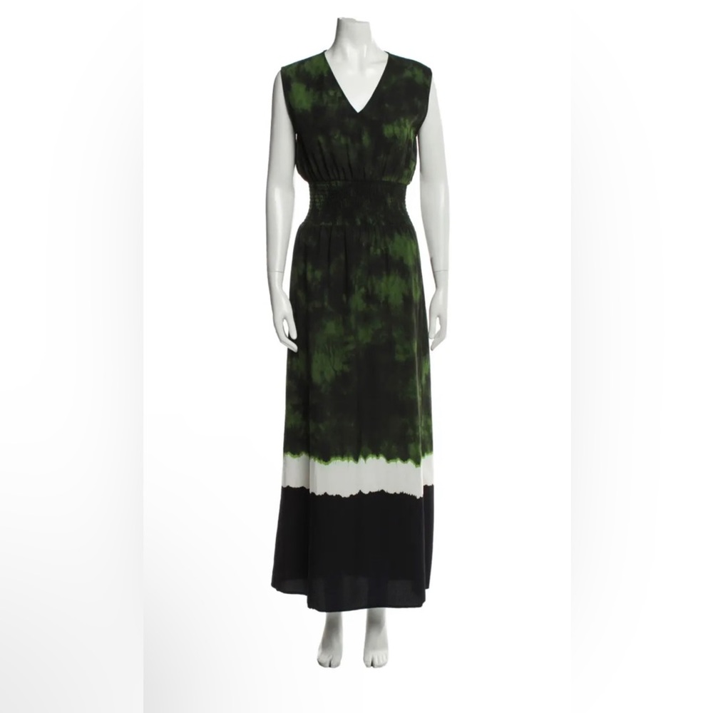 Maje Tie Dye Green Maxi Dress Size 3